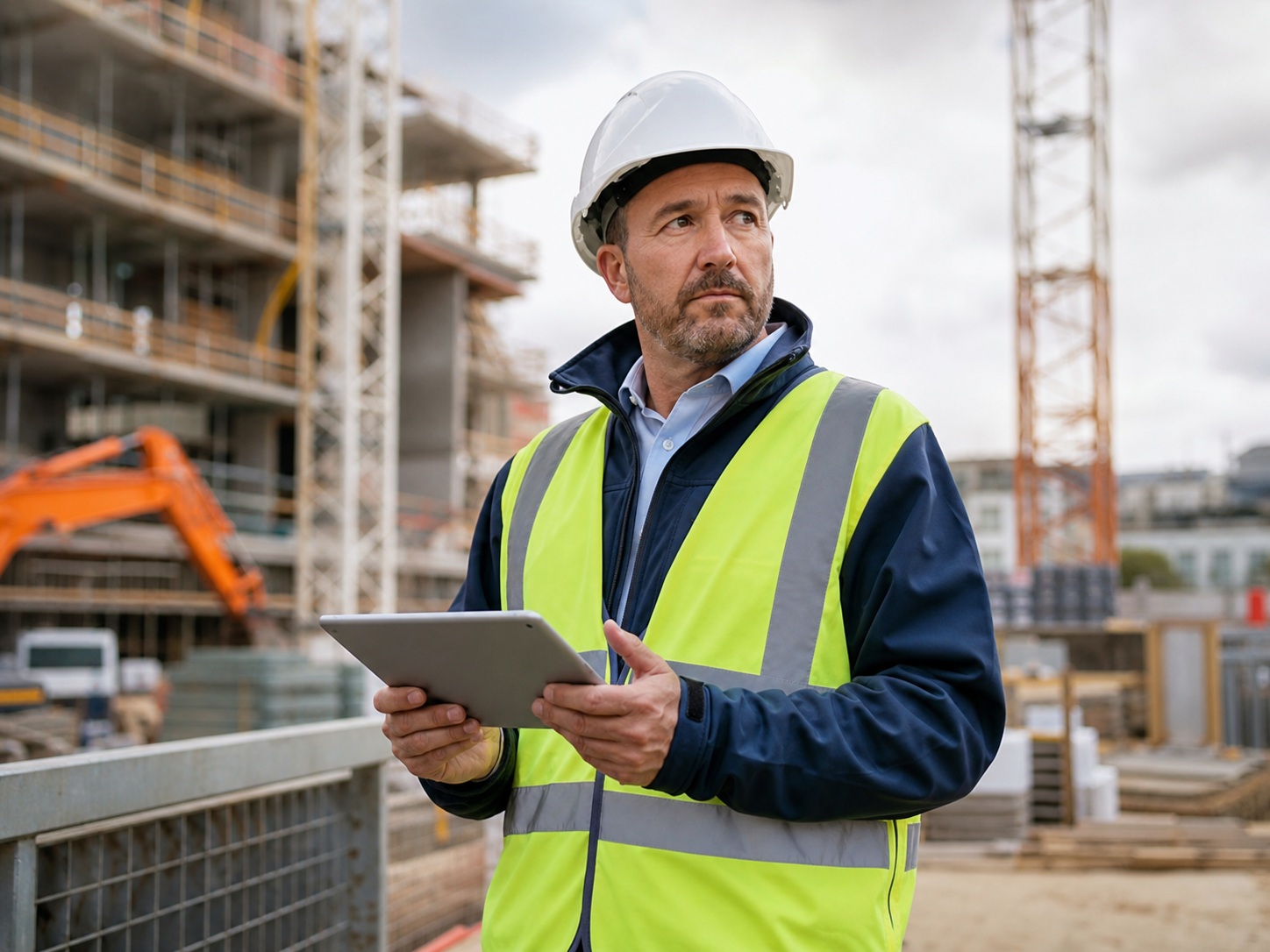 Construction site manager using Site Diary Pro
